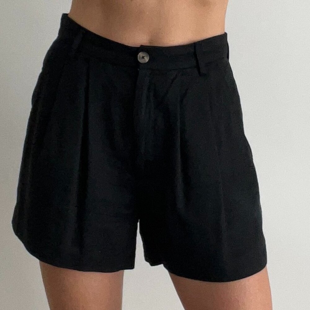 Size 2 Reformation Mason Shorts Black